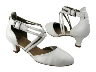 dansschoenen leder wit  